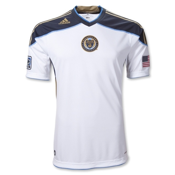 Philadelphia Union MLS Adidas Authentic Jersey Large White NWT