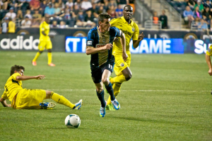 Sebastien Le Toux and the Union smoked Columbus last year, and it could be another rough year for the rebuilding Crew. (Photo: Michael Long)