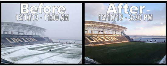 PPL Park snow removal