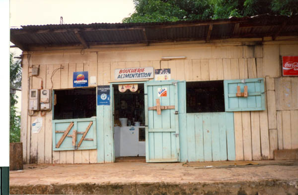 A shop in Gabon much like the one I describe.
