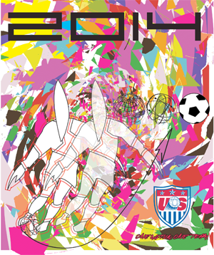 Official 2014 US WC poster