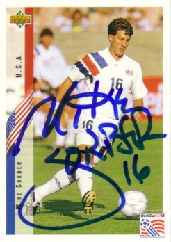 Sorber autographed 1994 WC card