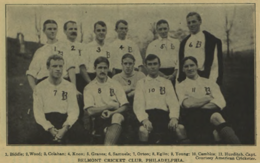Belmont Cricket Club team 1905