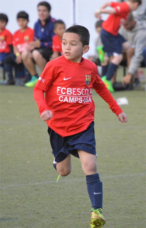 Ethan Manzella in action with Team USA in Barcelona. Photo: Jeff Manzella.