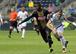 Eric Ayuk has impressed for Philadelphia Union this season. (Photo: Paul Rudderow)