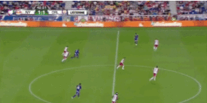 Running off Kaka, Rivas bursts into space and - this is the new part - plays a perfect ball up to Larin for the finish.