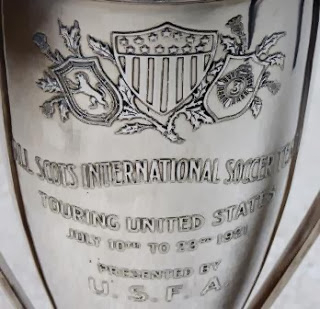 Detail of the trophy presented to the All-Scots by the USFA on July Image via gottfriedfuchs.blogspot.com.