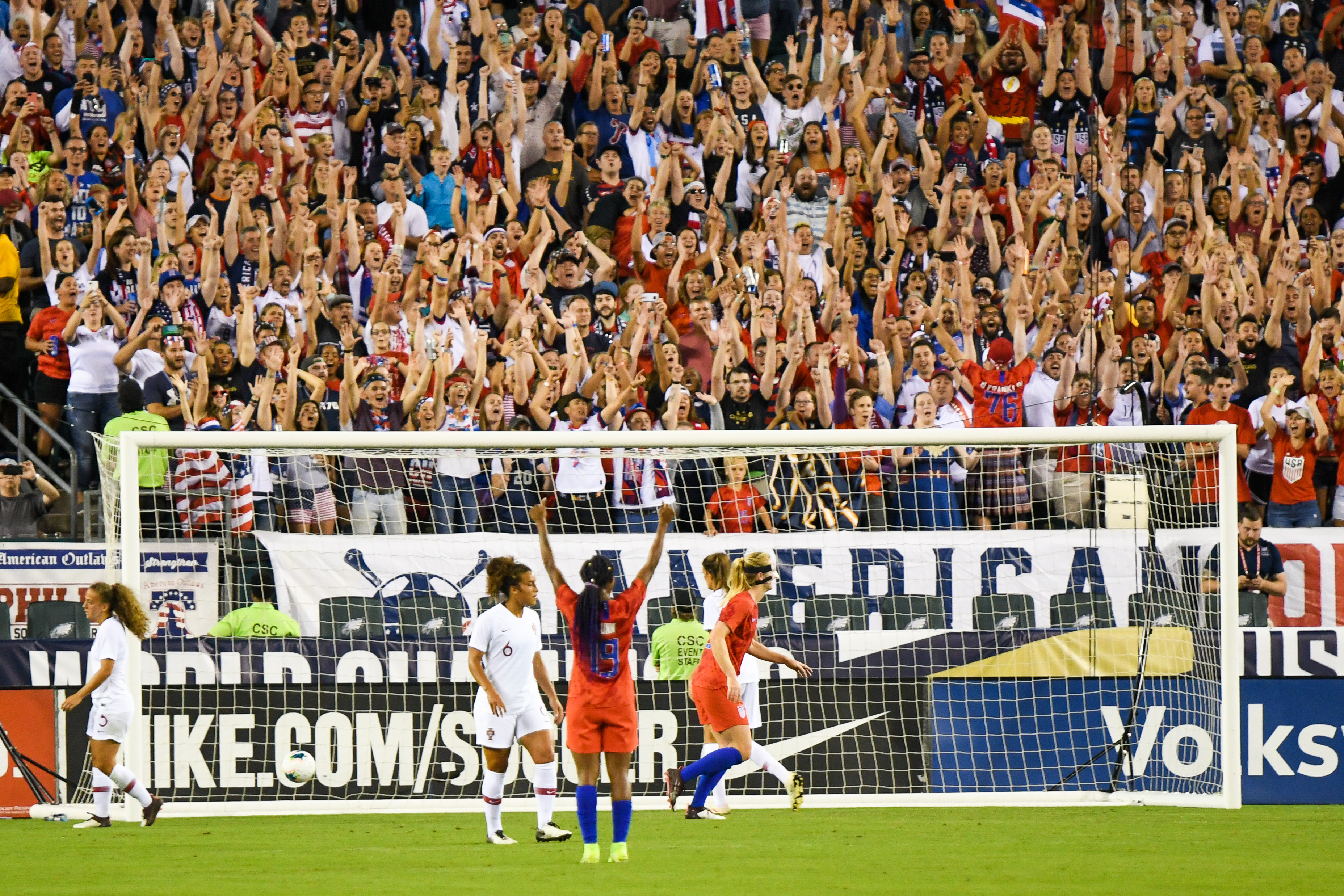 In Pictures USWNT Victory Tour vs Portugal The Philly Soccer Page