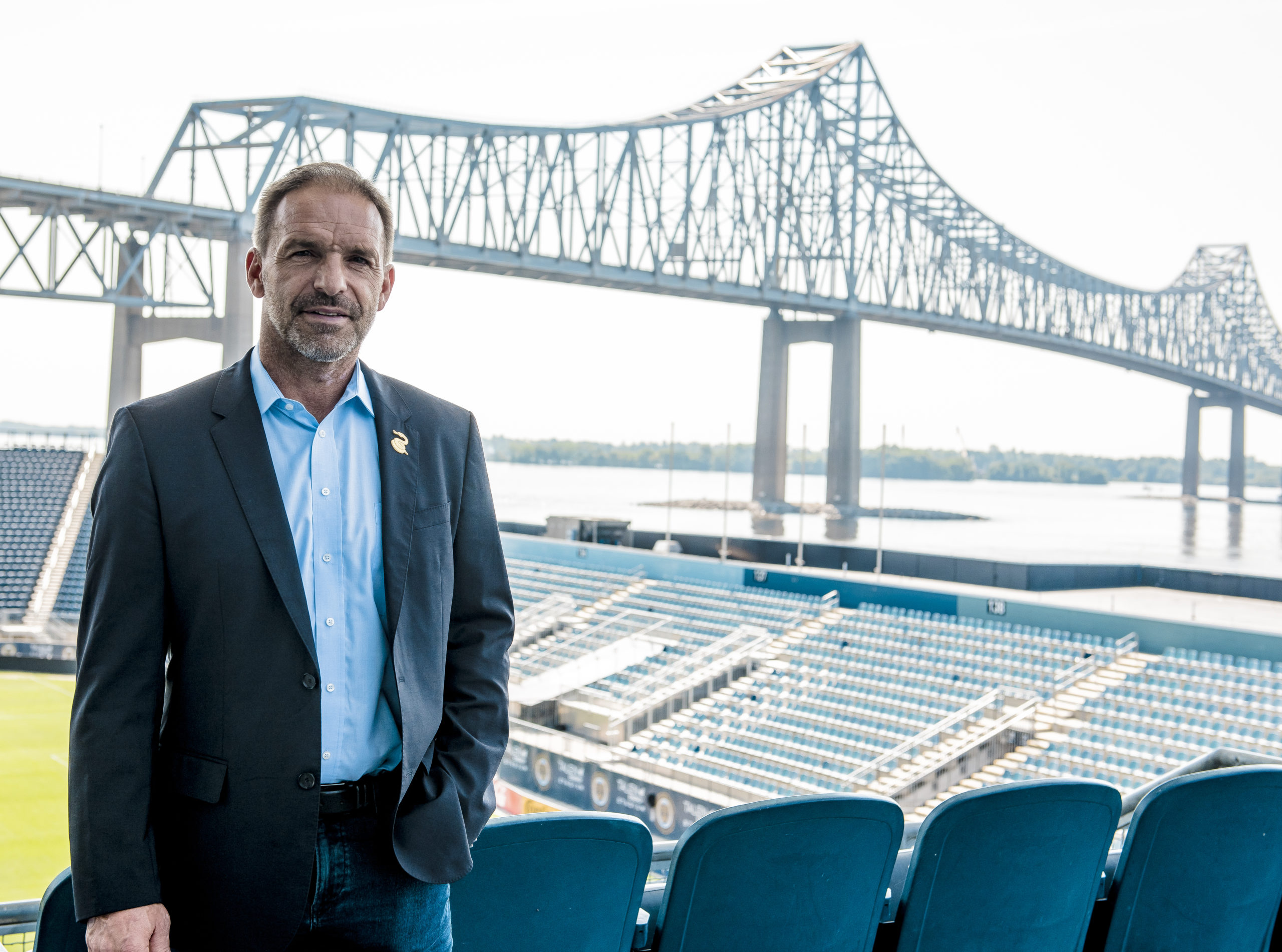 courtesy Philadelphia Union Communications. A recent image of Sporting Director Ernst Tanner. 8/7/2020