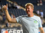 Jim Curtin is all smiles after the game. A late start to scoring gave the Union their 3rd straight win.