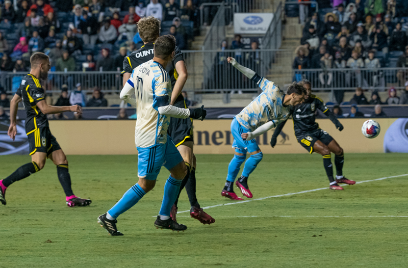 Gazdag, Carranza each score 2 goals as Union beats Crew 4-1