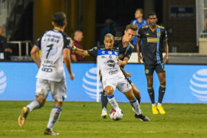 Camilo Da Silva of Queretaro before a game between Queretaro and