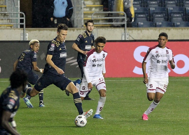The @PhilaUnion returned to Chester for the first time this year for an emphatic @concacaf  Champions League win over @deportivo_saprissa.

Full @prudds1 photo essay is live on the site, link in bio.

#DOOP #SCCL #CCL #AZULyORO